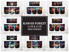 Kawaii Forest 3 Mug Wrap - CraftNest