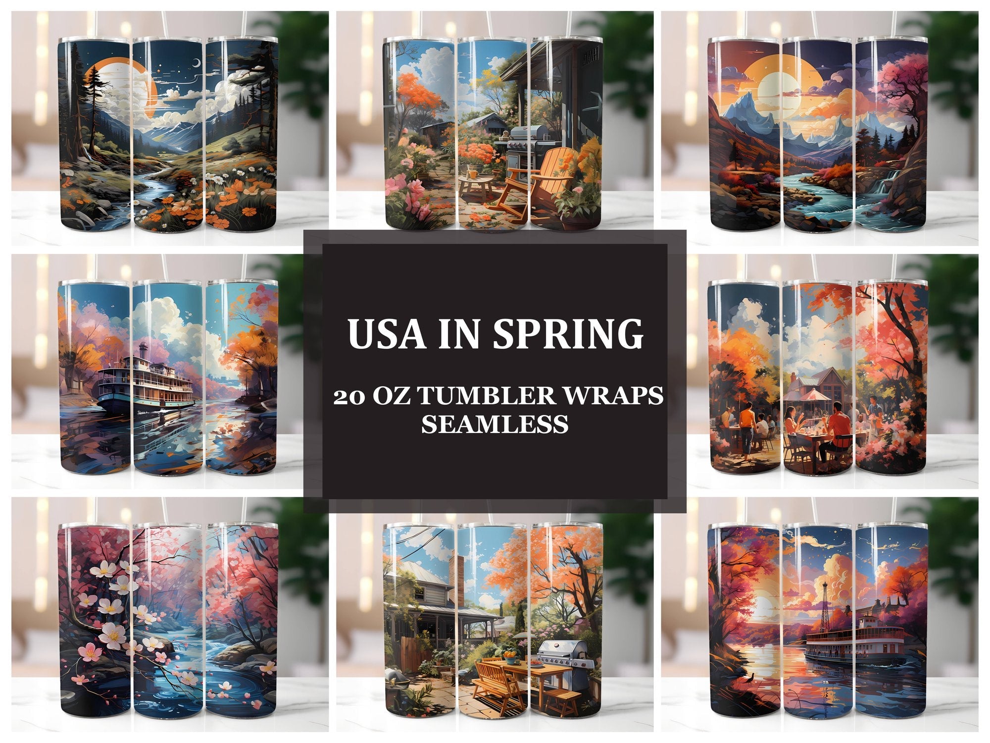 USA in 3 Tumbler Wrap - CraftNest