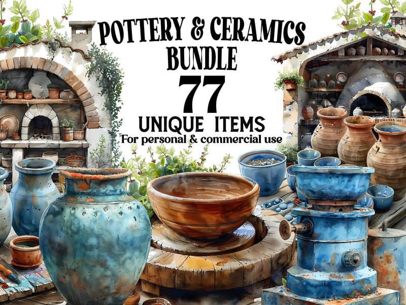 Pottery & Ceramics Clipart - CraftNest - Digital Crafting and Art