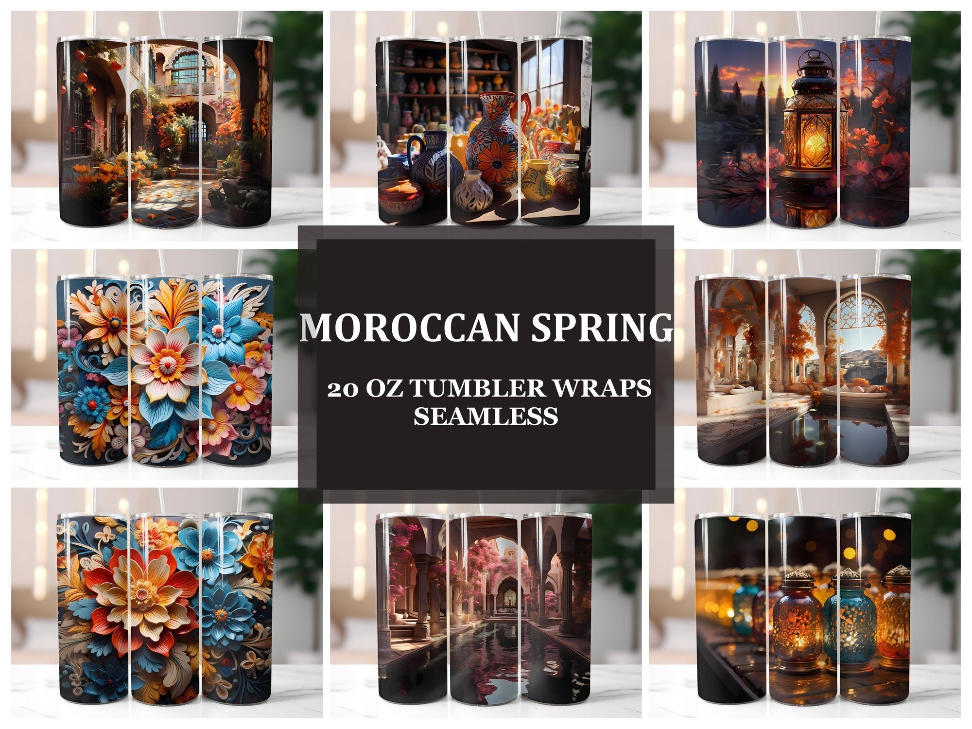 Moroccan Spring 2 Tumbler Wrap - CraftNest