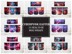 Cyberpunk Easter 5 Mug Wrap - CraftNest