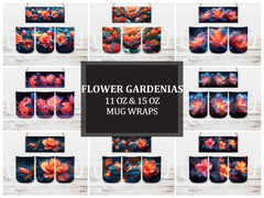 Flower Gardenias 3 Mug Wrap - CraftNest