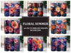 Floral Summer 3 Tumbler Wrap