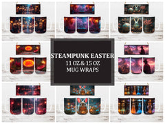 Steampunk Easter 5 Mug Wrap - CraftNest