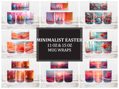 Minimalist Easter 4 Mug Wrap - CraftNest