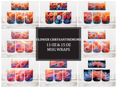 Flower Chrysanthemums 5 Mug Wrap - CraftNest