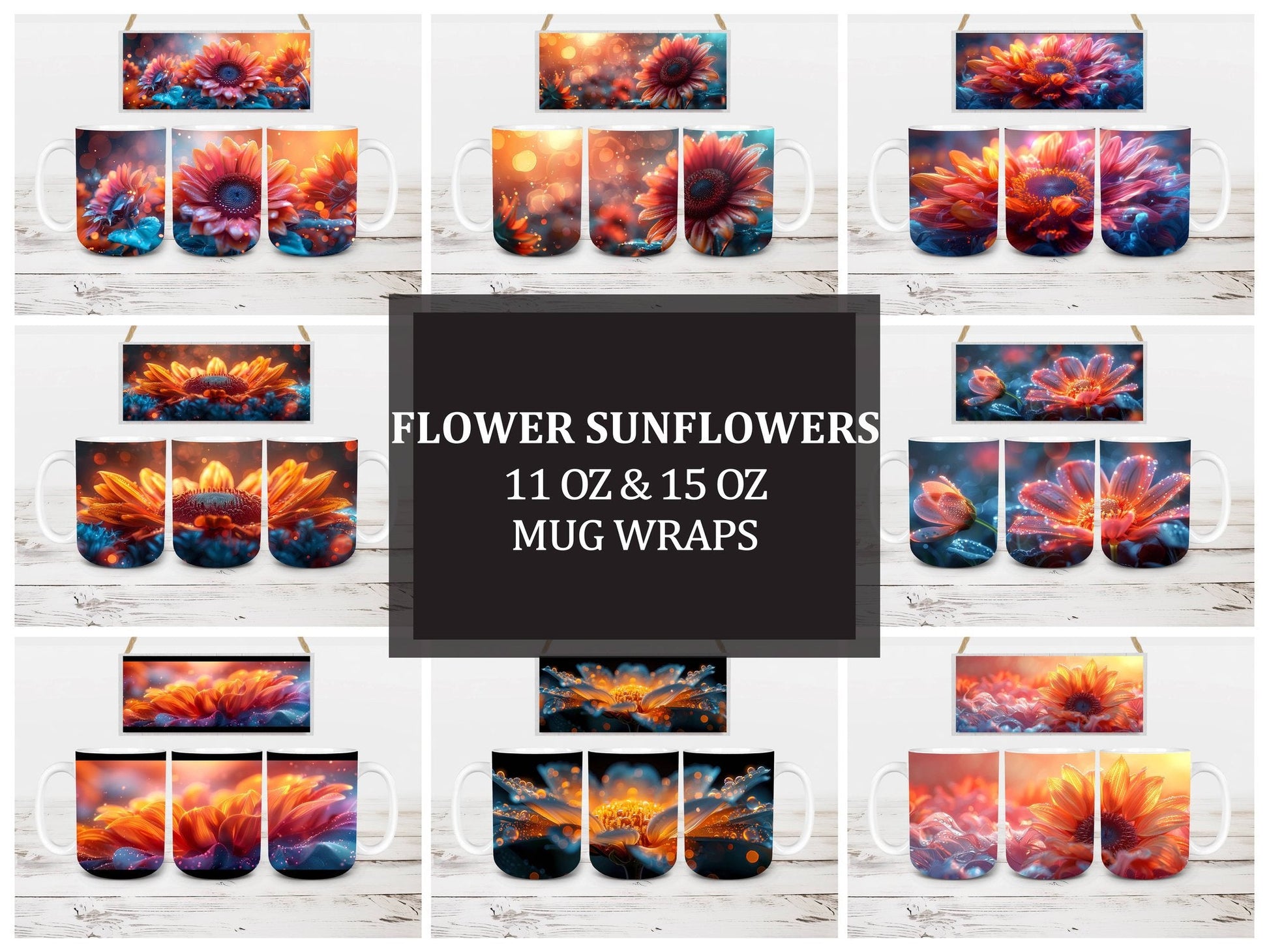 Flower Sunflowers 2 Mug Wrap - CraftNest