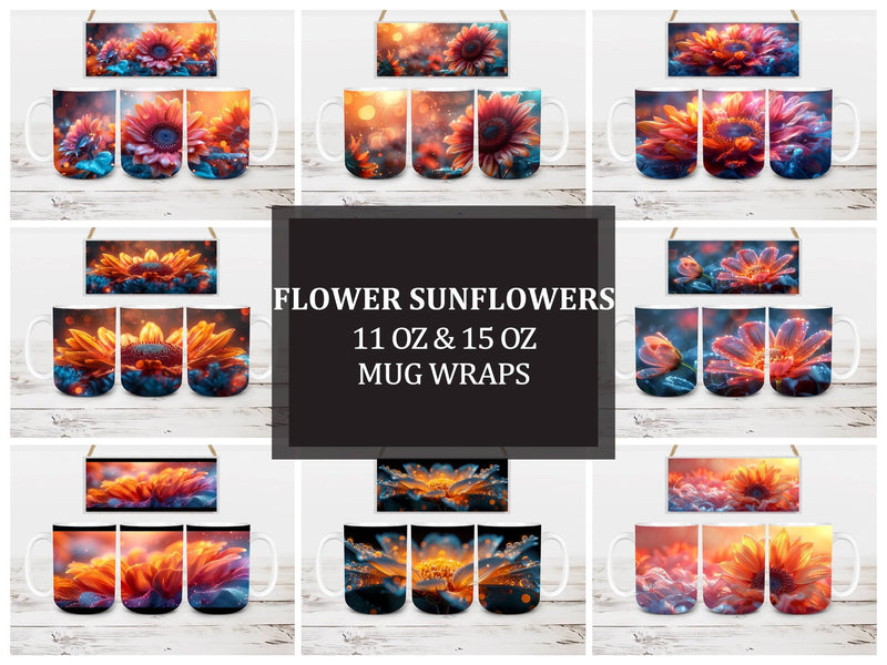 Flower Sunflowers 2 Mug Wrap - CraftNest