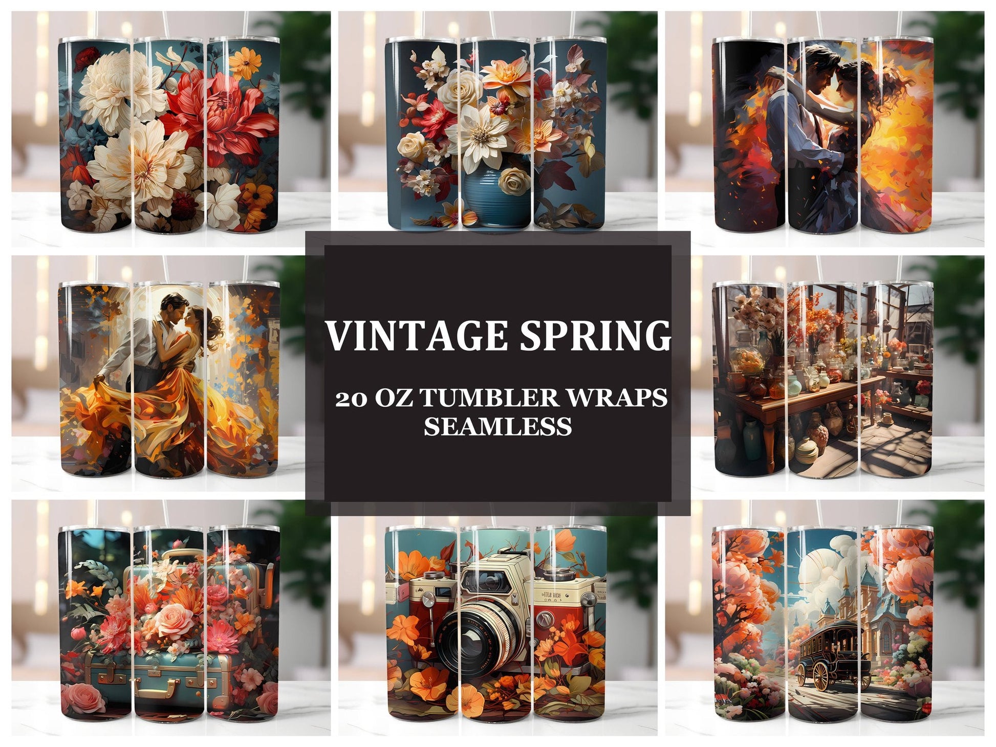 Vintage Spring 1 Tumbler Wrap - CraftNest