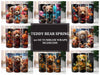 Teddy Bear Spring 4 Tumbler Wrap