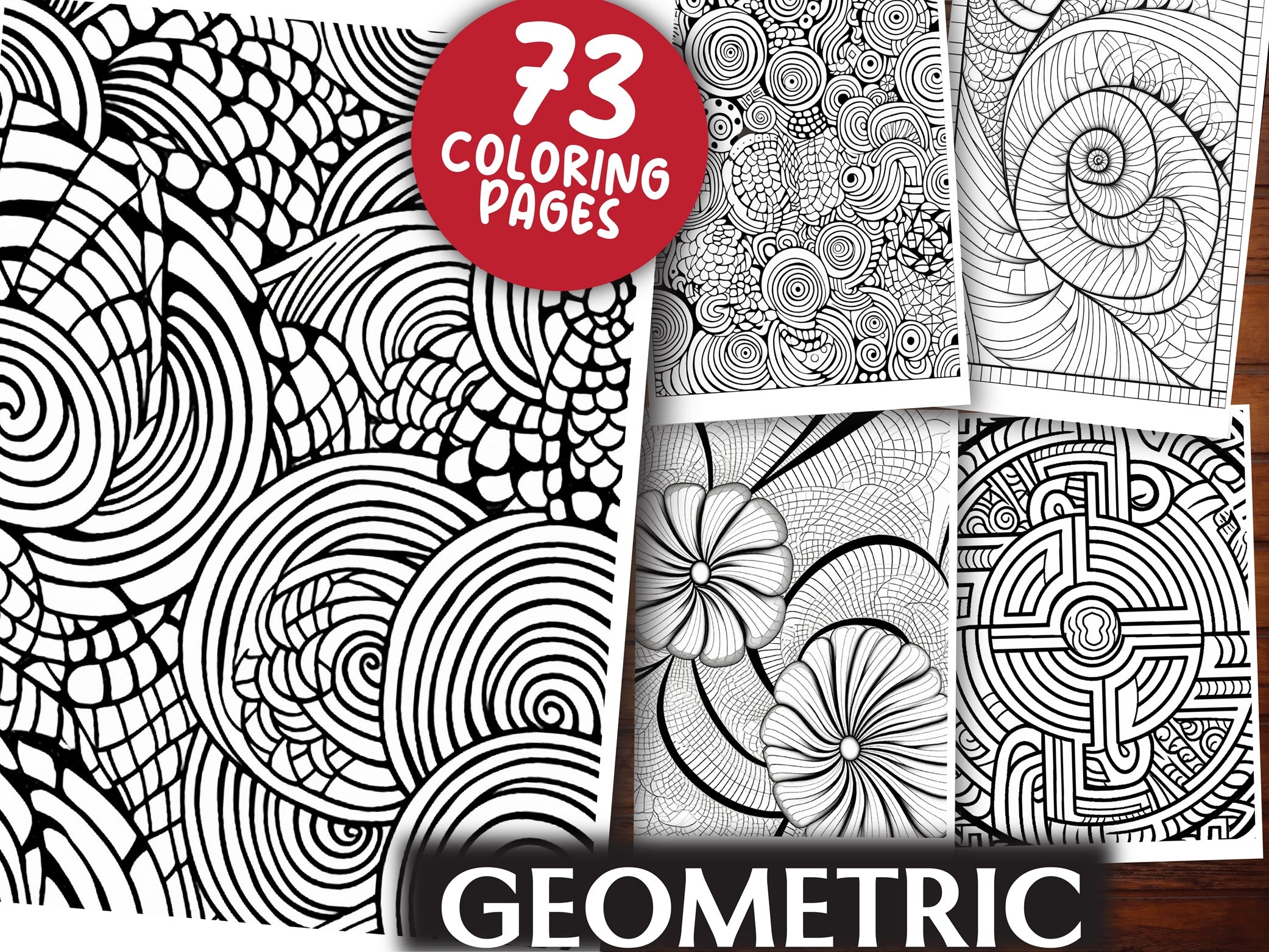 Geometric Coloring Book