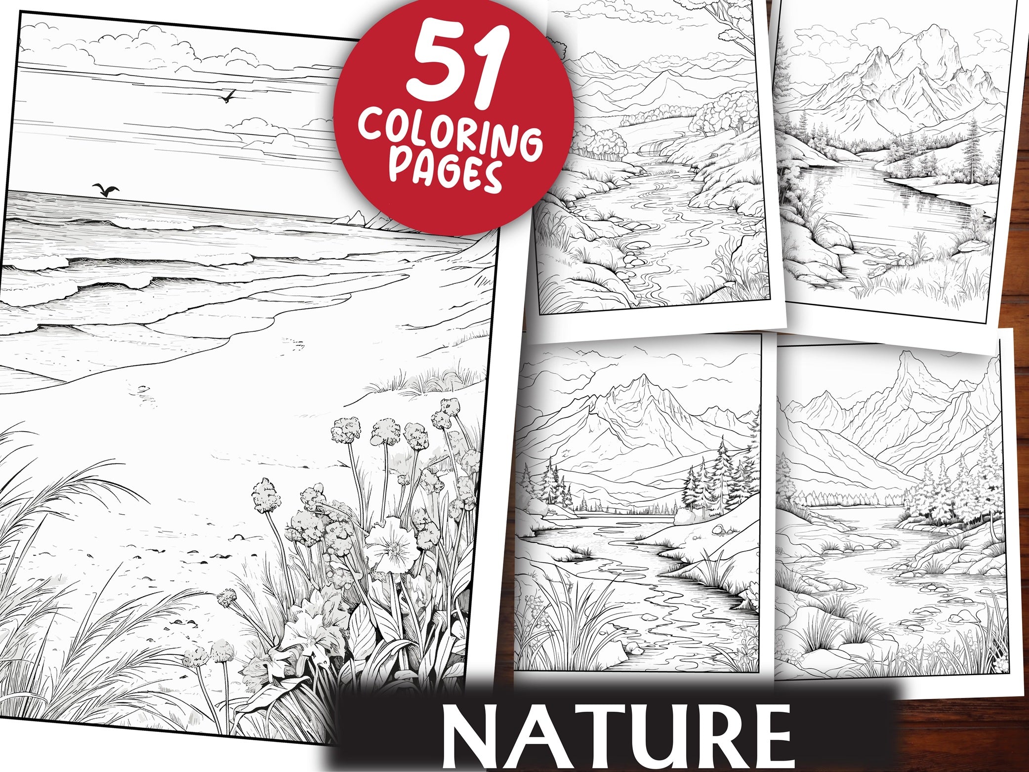 Nature Coloring Book