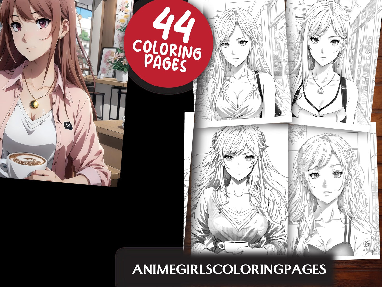 Anime Girls Coloring Pages