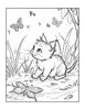 Cute Kawaii Cat Coloring Pages