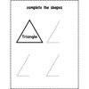 Complete the Shapes Tracing Worksheets