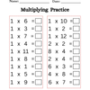 Multiplication Practice Worksheets