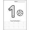 Trace the Number with Objects Worksheets