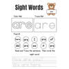 Learn Sight Words Tracing Worksheets