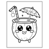 Kawaii Summer Coloring Pages