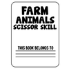 Farm Animals Scissor Skills Cutting Practice