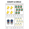 Count and Circle Objects Worksheets