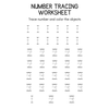Number Tracing and Coloring Objects