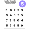 Color Number Scramble Worksheets