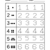 Numbers 1 18 Tracing Practice