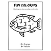 Number Code Coloring Worksheets