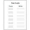 Trace and Write Shapes Worksheets