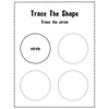 Trace the Shape Practice Worksheets
