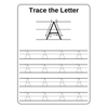 Alphabet Letter Tracing Practice Worksheets Uppercase Lowercase