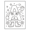 Alphabet Letter Character Coloring Book
