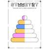 Symmetry Tracing and Coloring Worksheets