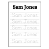 Name Tracing Handwriting Practice Worksheets