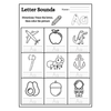 Letter Sounds Tracing Coloring Worksheets a to H