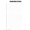 Handwriting Tracing Practice Worksheets