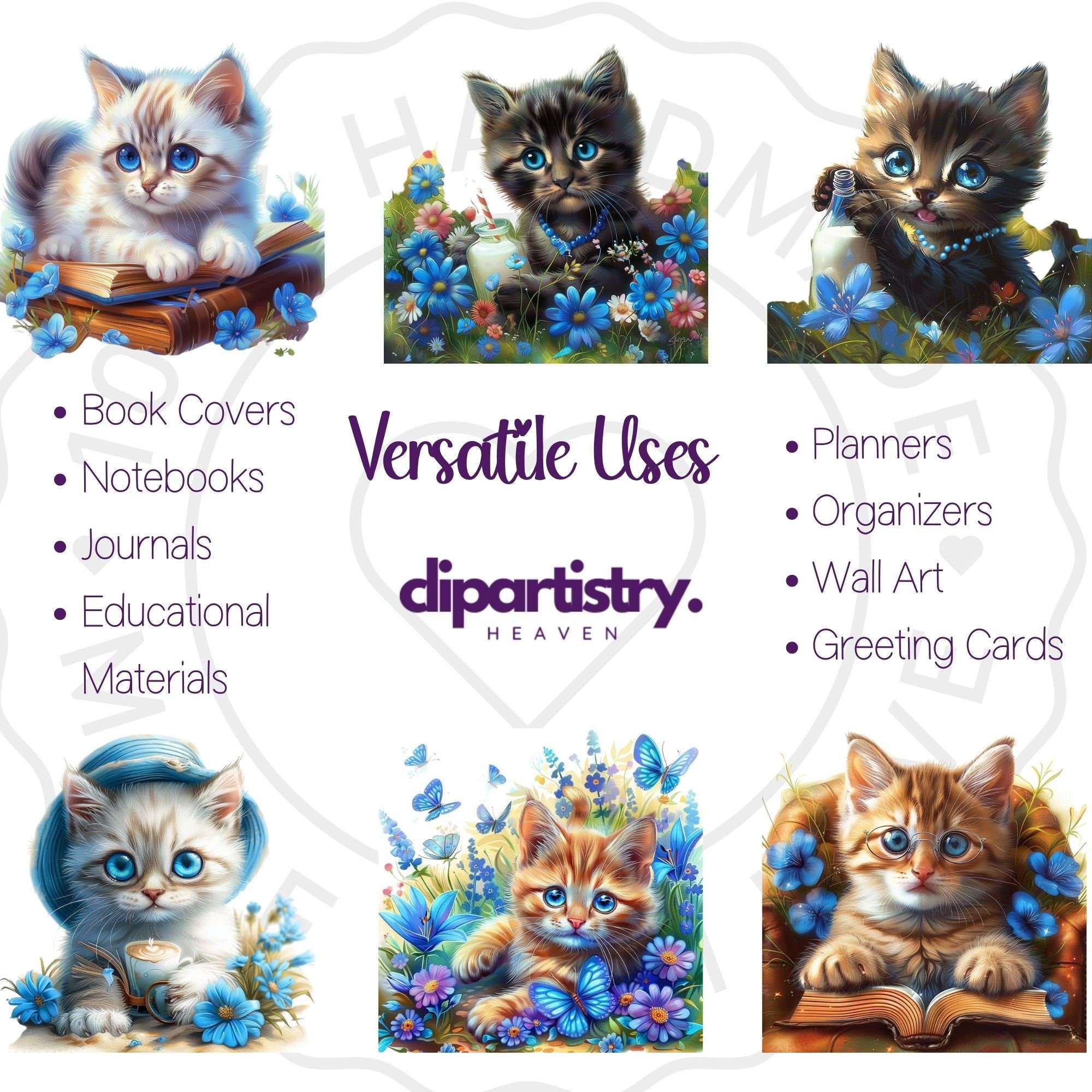 Blue Eyed Cat Clipart - CraftNest - Digital Crafting and Art