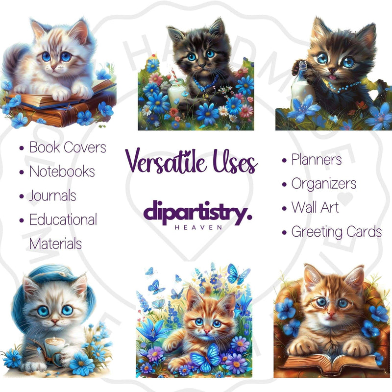 Blue Eyed Cat Clipart - CraftNest - Digital Crafting and Art
