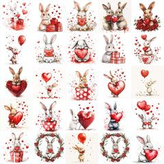 Cute Love Bunny Clipart - CraftNest - Digital Crafting and Art