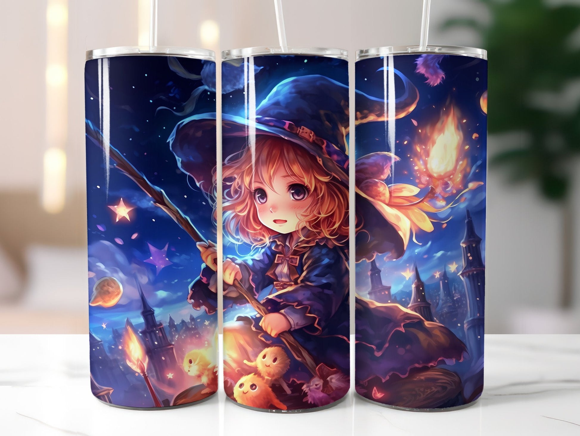 Cute Witch Tumbler Wrap - CraftNest