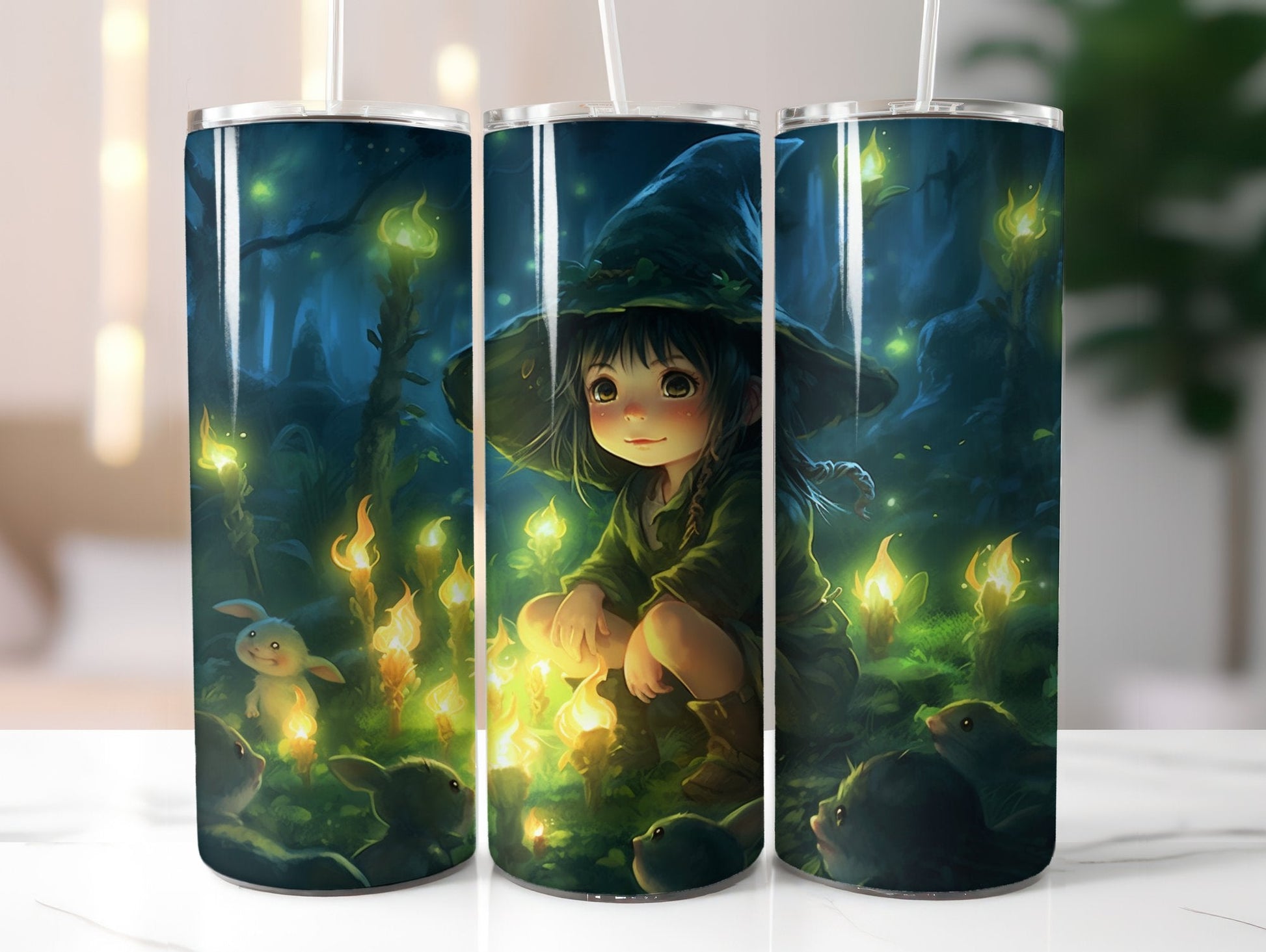 Cute Witch Tumbler Wrap - CraftNest