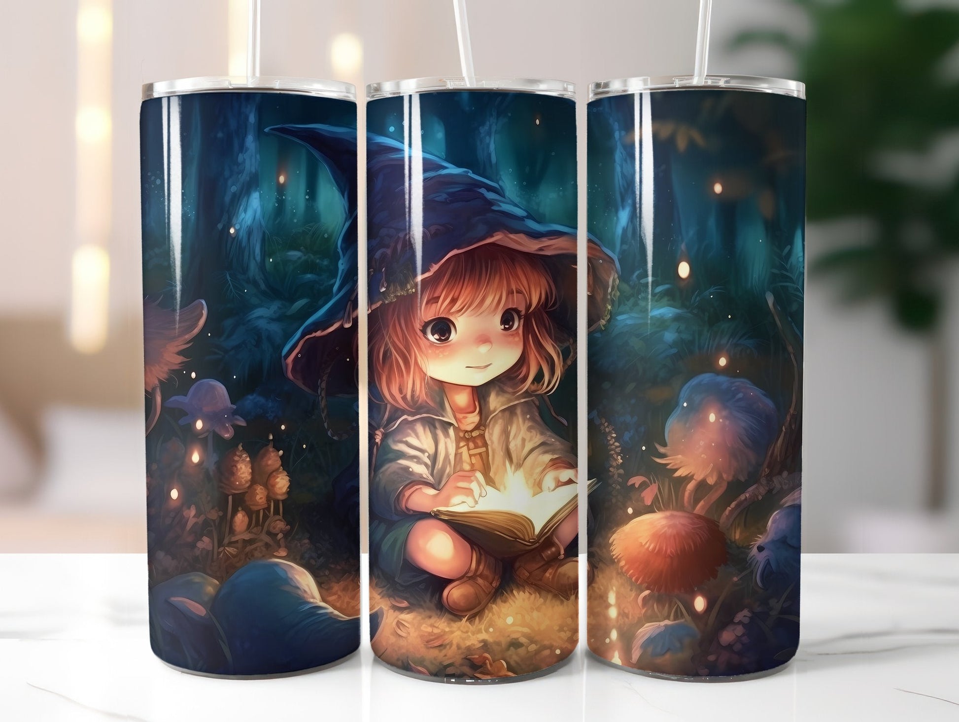 Cute Witch Tumbler Wrap - CraftNest