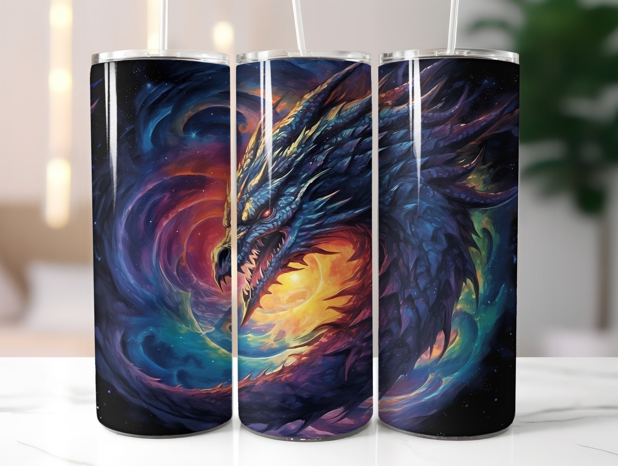 Dark Fanatasy Dragons Tumbler Wrap - CraftNest