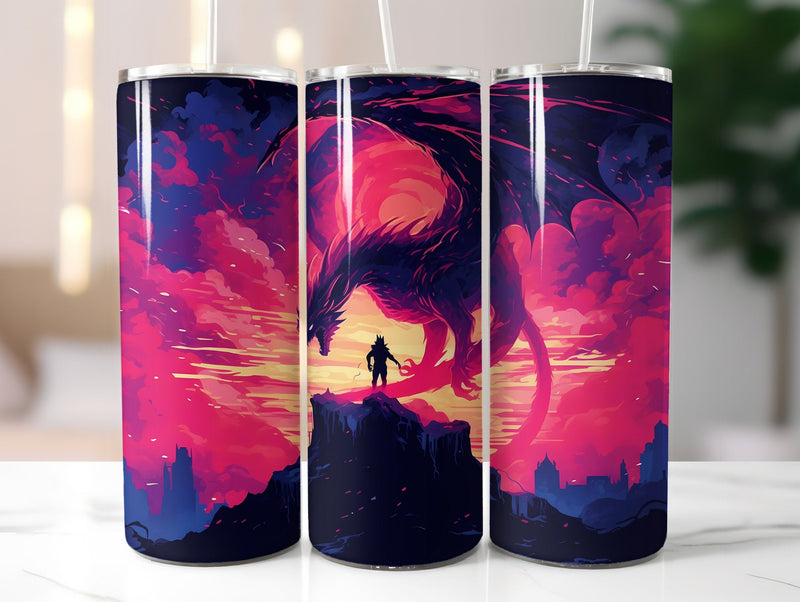 Dark Fanatasy Dragons Tumbler Wrap - CraftNest