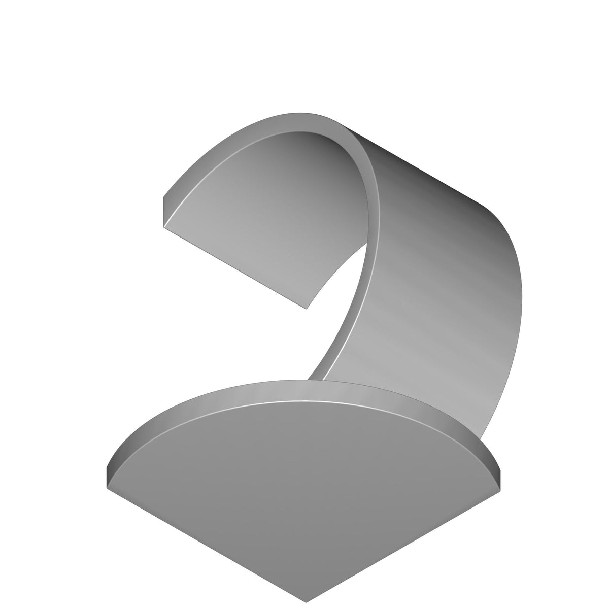Circular Bookend Rack Print STL File