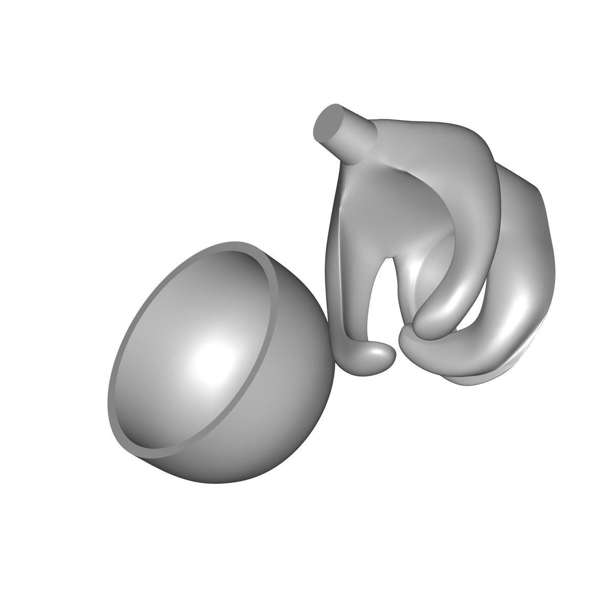 Yoga Leg Character Planter Print STL File