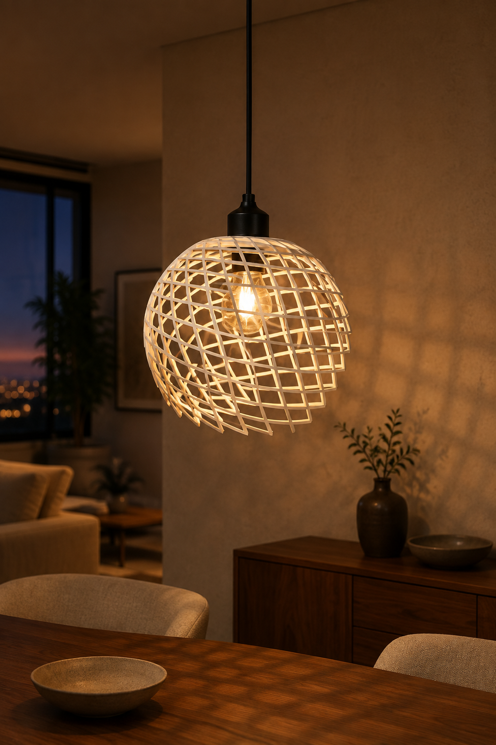 Lattice Lampshade Print STL File