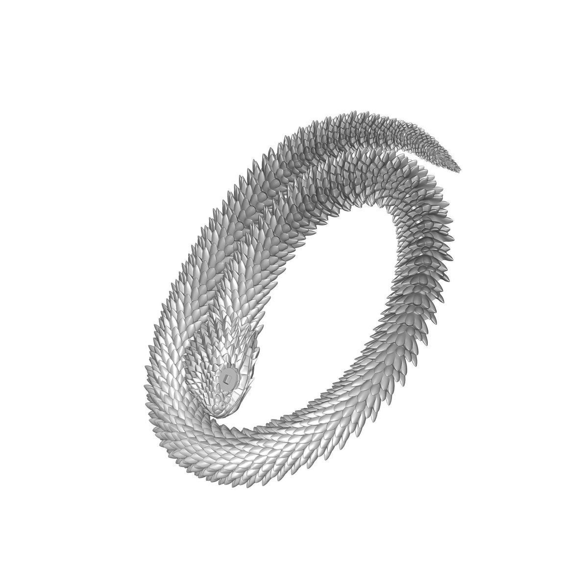 Bush Viper Dragon Snake Figurine Print STL File