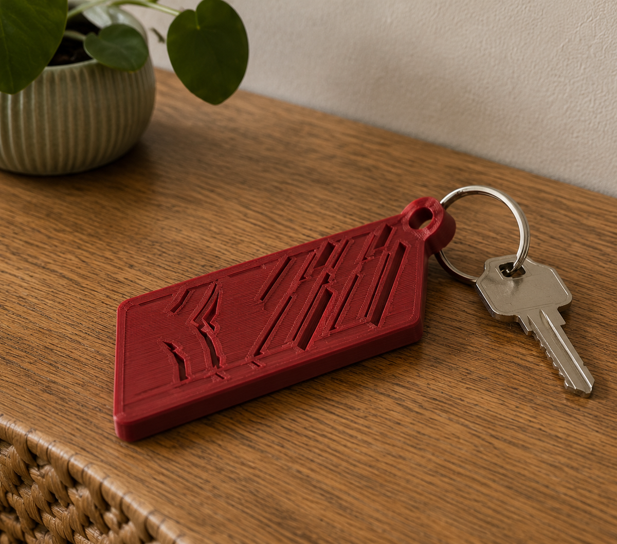 Kiss Band Logo Keychain Print STL File